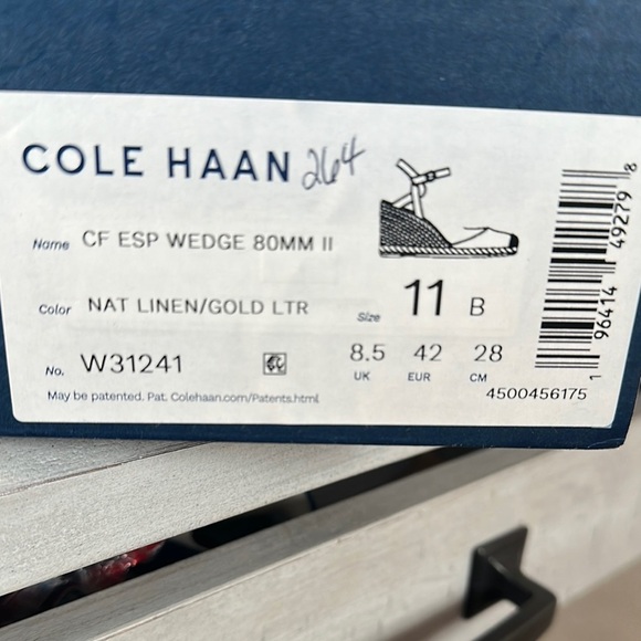 Cole Haan Women's Cream‎ Espadrille Wedges - Picture 8 of 8